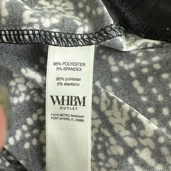 NWT White House Black Market Sleeveless Banded Top Lilly Droplet Medium #WHBM3 - Picture 5 of 10